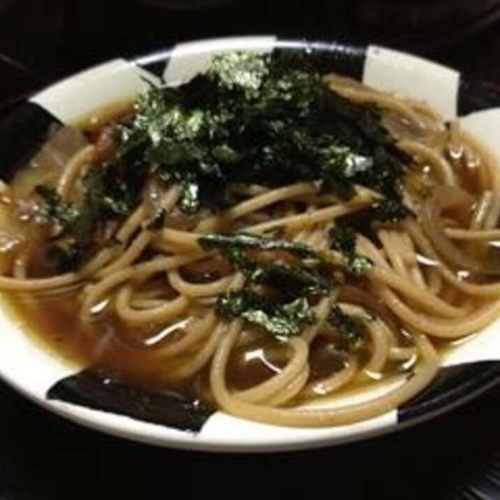 全粒粉パスタで☆和風スパゲティ